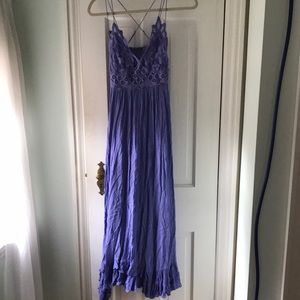 Free People lilac maxi dress